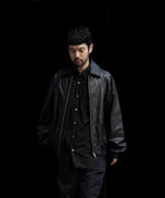 画像をギャラリービューアに読み込む, ssstein(シュタイン)の24AWコレクション LEATHER ZIP SHORT JACKET - BLACK 公式通販サイトsession福岡セレクトショップ
