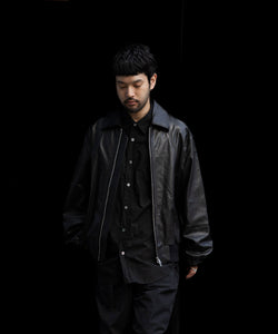 ssstein(シュタイン)の24AWコレクション LEATHER ZIP SHORT JACKET - BLACK 公式通販サイトsession福岡セレクトショップ