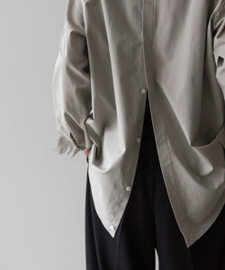 【stein】ssstein シュタインのOVERSIZED BACK BUTTONED SHIRT - GREIGE公式通販サイトsession福岡セレクトショップ