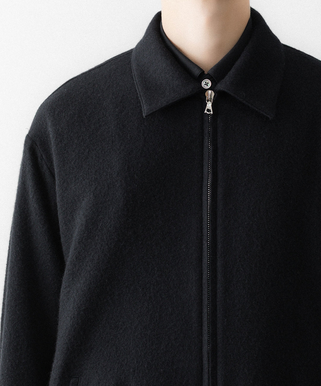 ssstein(シュタイン)のW/CA FLEECE LIGHT ZIP JACKET - BLACKの公式通販サイトsession福岡セレクトショップ