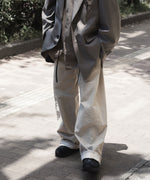 画像をギャラリービューアに読み込む, ssstein(シュタイン)の DEFORMATION WIDE COLOR DENIM PANTS - BEIGEの公式通販サイトsession福岡セレクトショップ
