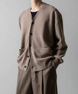 ssstein(シュタイン)の24AWコレクション EXTRA FINE WOOL KNIT CARDIGAN - BEIGE 公式通販サイトsession福岡セレクトショップ