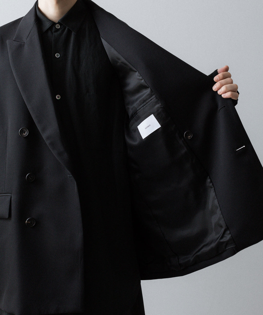 ssstein(シュタイン)のOVERSIZED DOUBLE BREASTED JACKET - BLACKの公式通販サイトsession福岡セレクトショップ