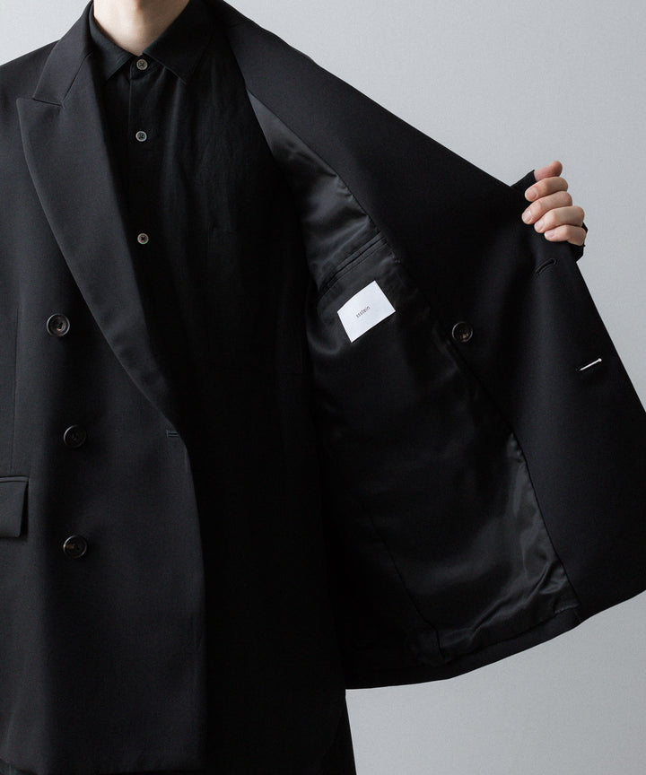 ssstein(シュタイン)のOVERSIZED DOUBLE BREASTED JACKET - BLACKの公式通販サイトsession福岡セレクトショップ