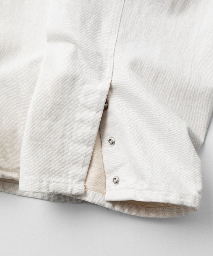 【ANTHEM A】TWIST LINE STRAIGHT JEANS - ECRU