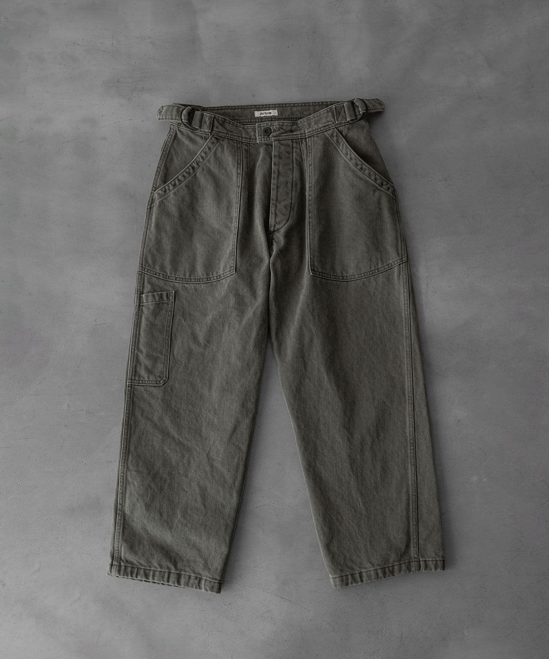 INTÉRIM(インテリム)のUSED WASHED HEAVY PIMA TWILL FRENCH AIR FORCE MECHANIC PANTS - U.OLIVEの公式通販サイトsession福岡セレクトショップ
