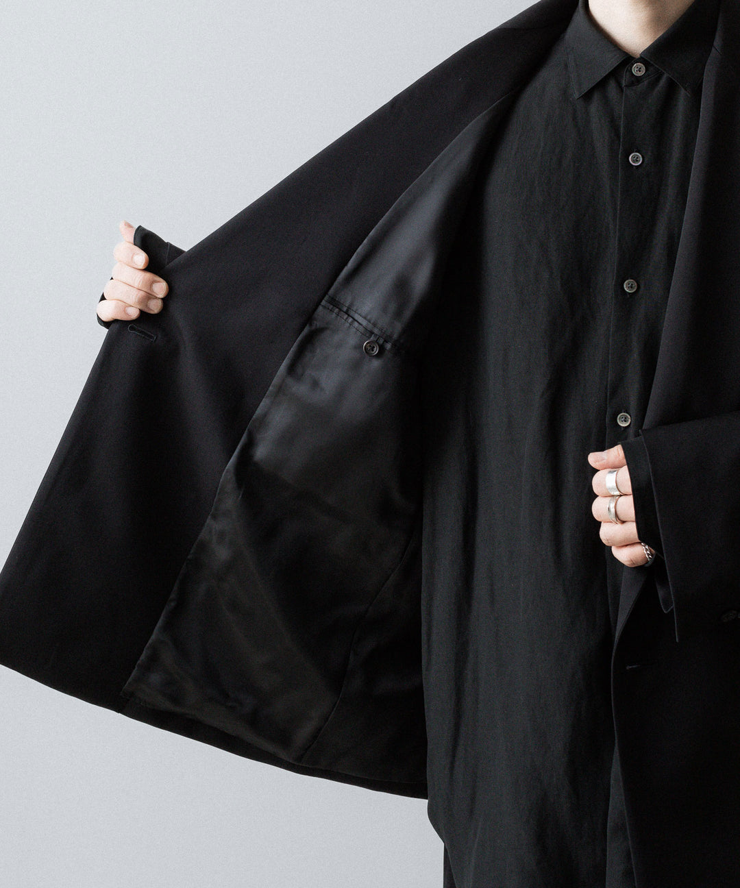 ssstein(シュタイン)のOVERSIZED DOUBLE BREASTED JACKET - BLACKの公式通販サイトsession福岡セレクトショップ
