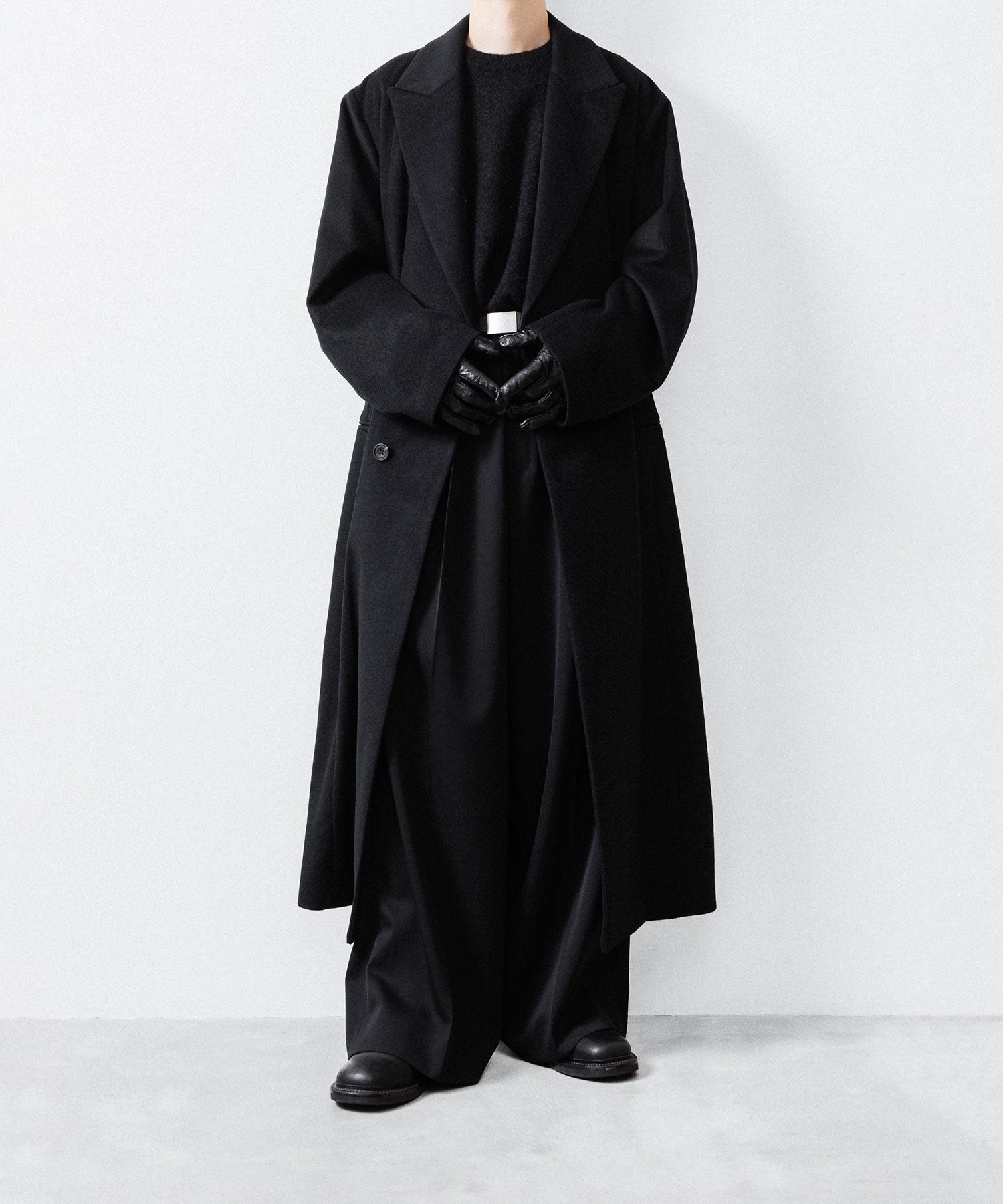 ssstein(シュタイン)のOVERSIZED MAXI-LENGTH PEAK LAPEL COAT - BLACKの公式通販サイトsession福岡セレクトショップ
