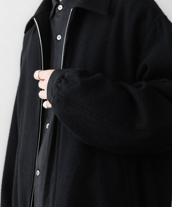 ssstein(シュタイン)のW/CA FLEECE LIGHT ZIP JACKET - BLACKの公式通販サイトsession福岡セレクトショップ