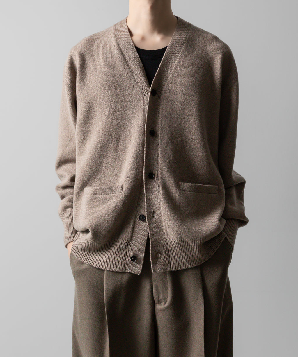 ssstein(シュタイン)の24AWコレクション EXTRA FINE WOOL KNIT CARDIGAN - BEIGE 公式通販サイトsession福岡セレクトショップ