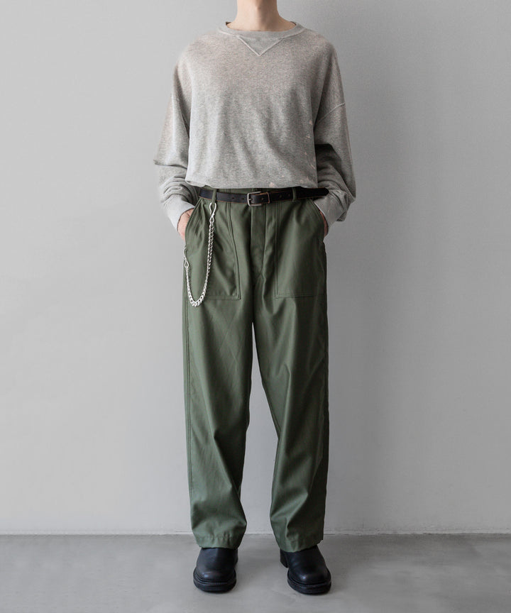 INTÉRIM/インテリムのGIZA BACK SATIN BAKER PANTSのOLIVE公式通販サイトsession福岡セレクトショップ