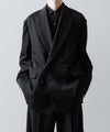 【ssstein】OVERSIZED DOUBLE BREASTED JACKET - BLACK