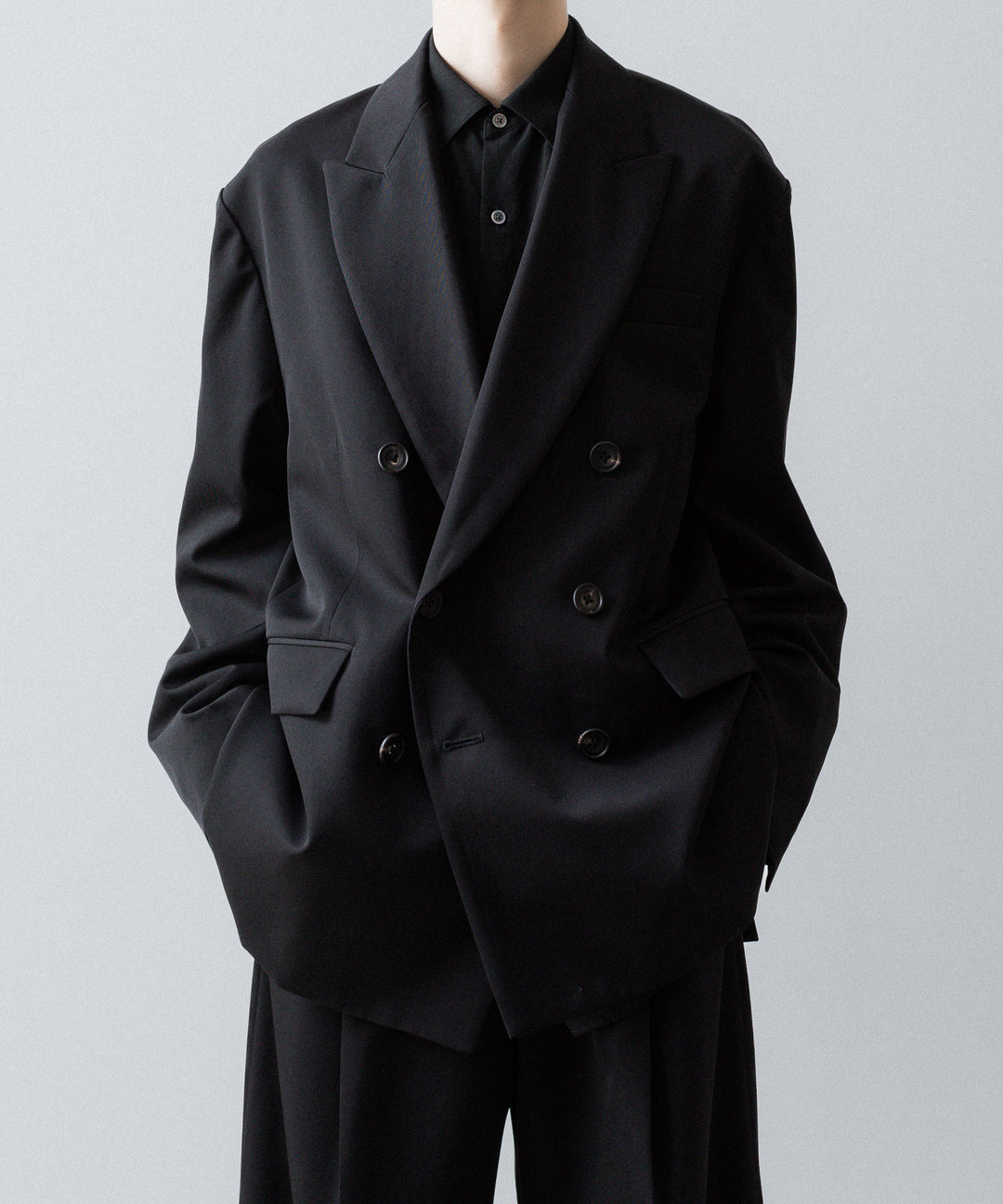 ssstein(シュタイン)のOVERSIZED DOUBLE BREASTED JACKET - BLACKの公式通販サイトsession福岡セレクトショップ