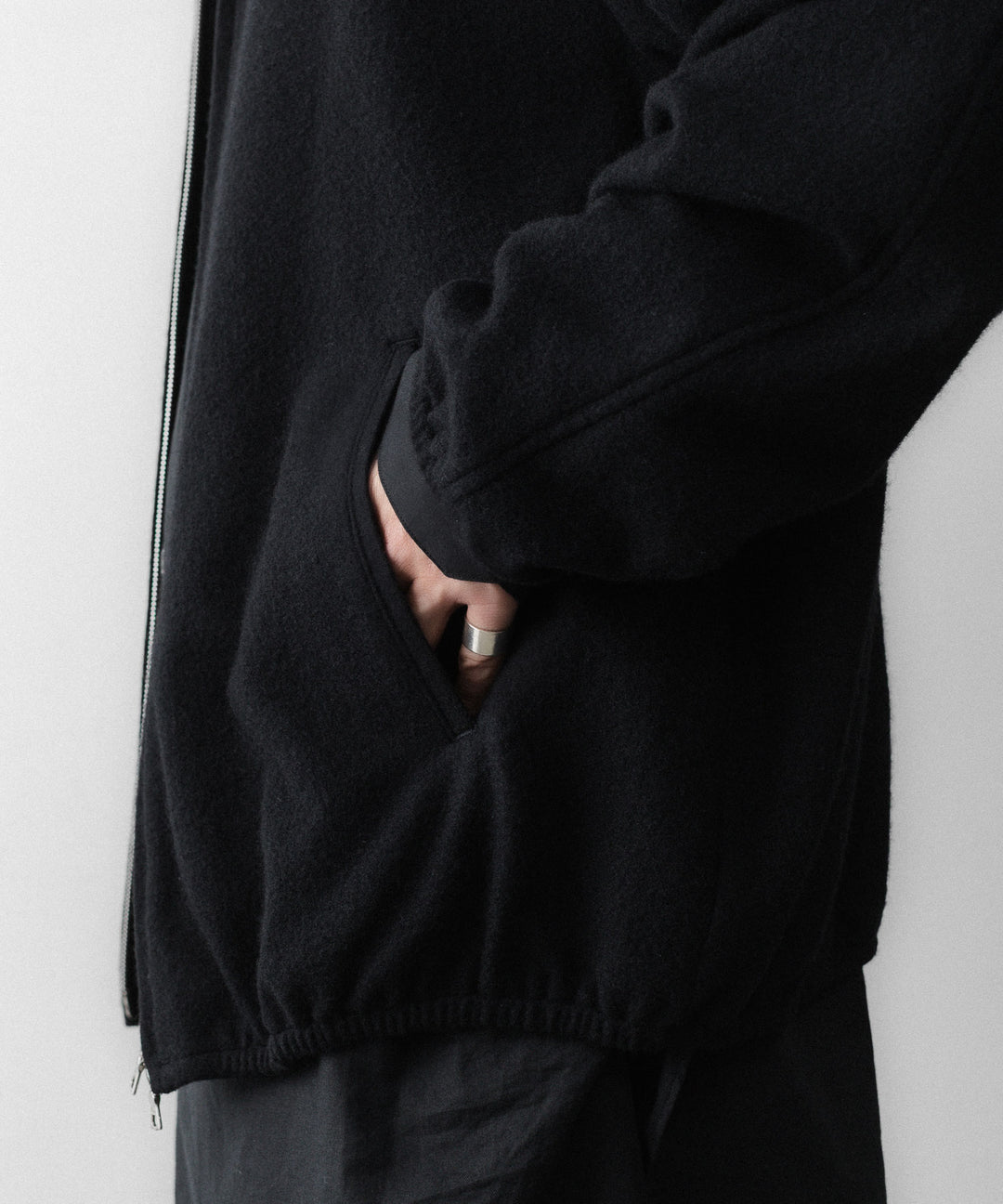 ssstein(シュタイン)のW/CA FLEECE LIGHT ZIP JACKET - BLACKの公式通販サイトsession福岡セレクトショップ
