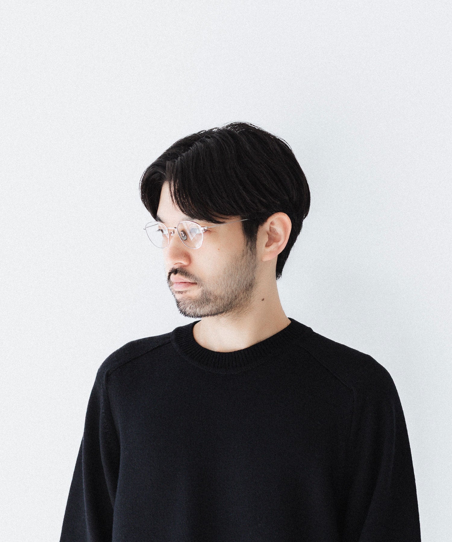 【NOCHINO OPTICAL】KOUGETSU PLUTINUM SILVER × CLEAR to D.GREY (調光レンズ)