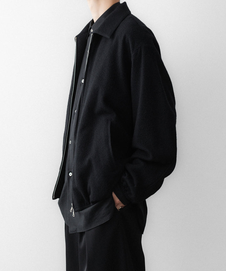 ssstein(シュタイン)のW/CA FLEECE LIGHT ZIP JACKET - BLACKの公式通販サイトsession福岡セレクトショップ