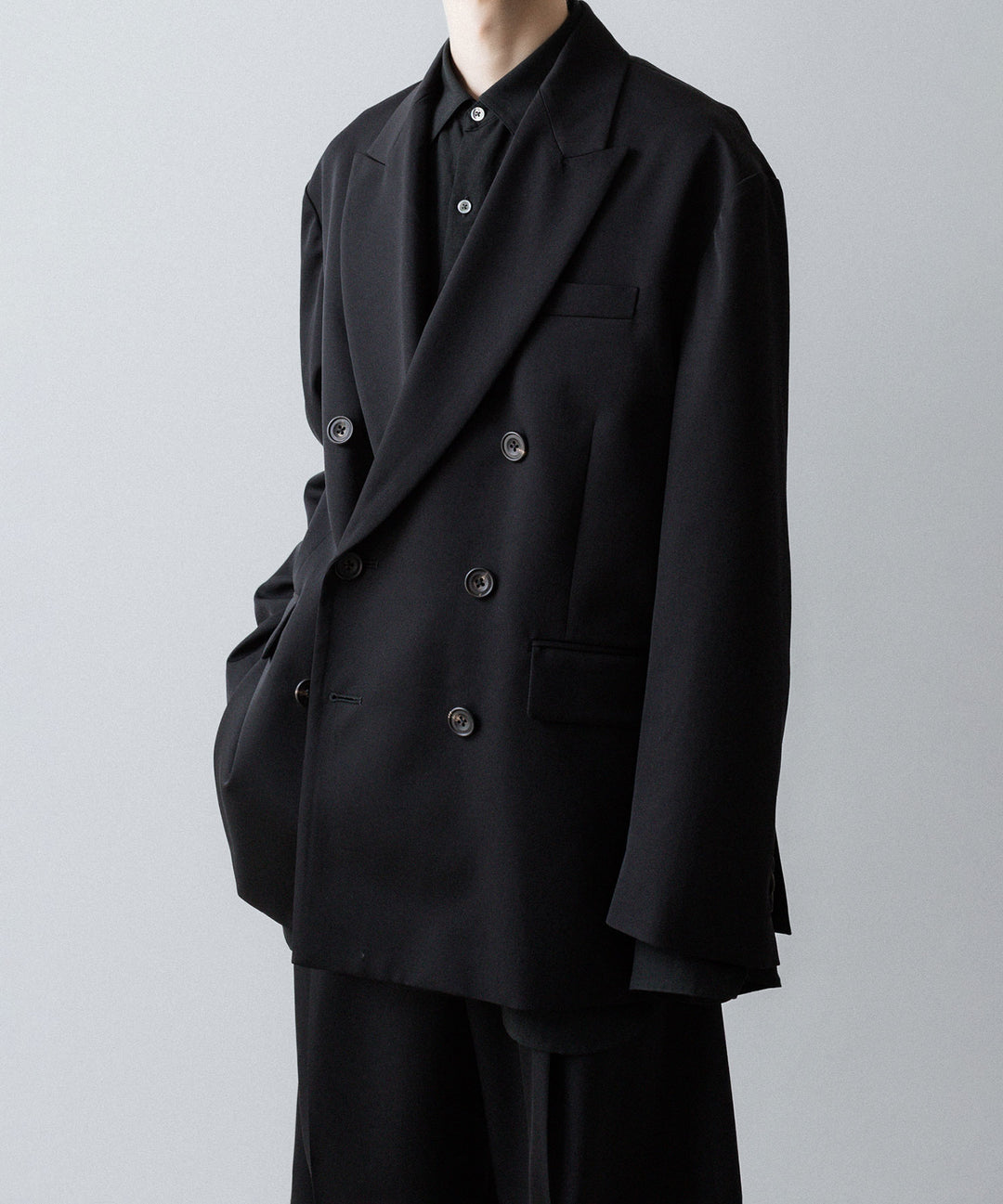 ssstein(シュタイン)のOVERSIZED DOUBLE BREASTED JACKET - BLACKの公式通販サイトsession福岡セレクトショップ