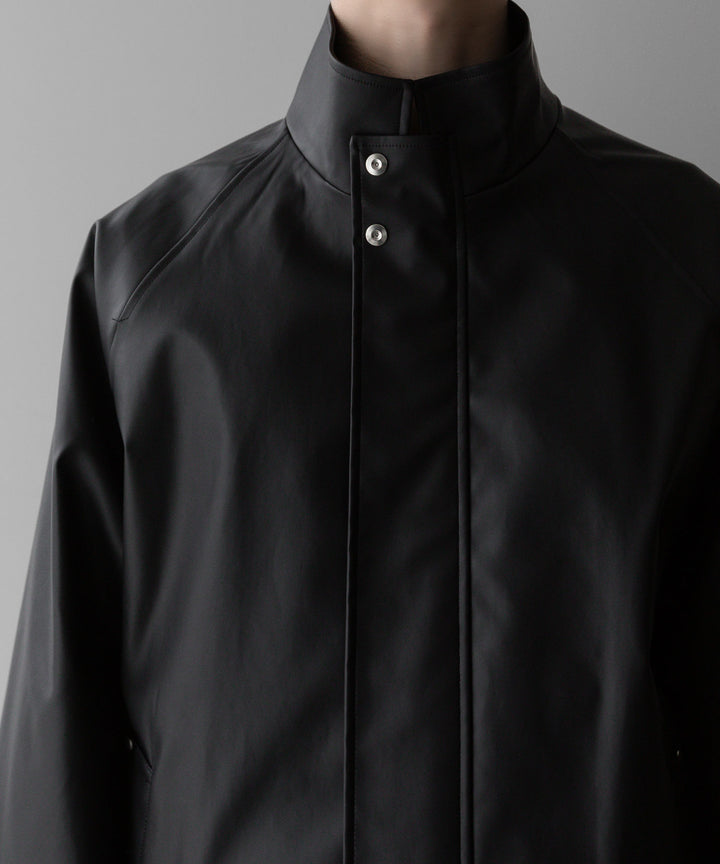 stein(シュタイン)の24SSコレクションSTAND COLLAR ZIP BLOUSONのBLACK(COATING)