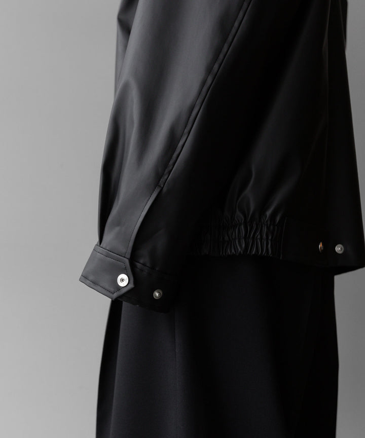 stein(シュタイン)の24SSコレクションSTAND COLLAR ZIP BLOUSONのBLACK(COATING)