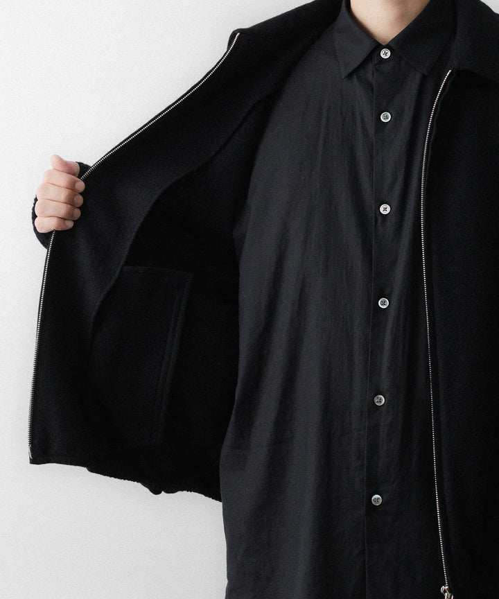ssstein(シュタイン)のW/CA FLEECE LIGHT ZIP JACKET - BLACKの公式通販サイトsession福岡セレクトショップ