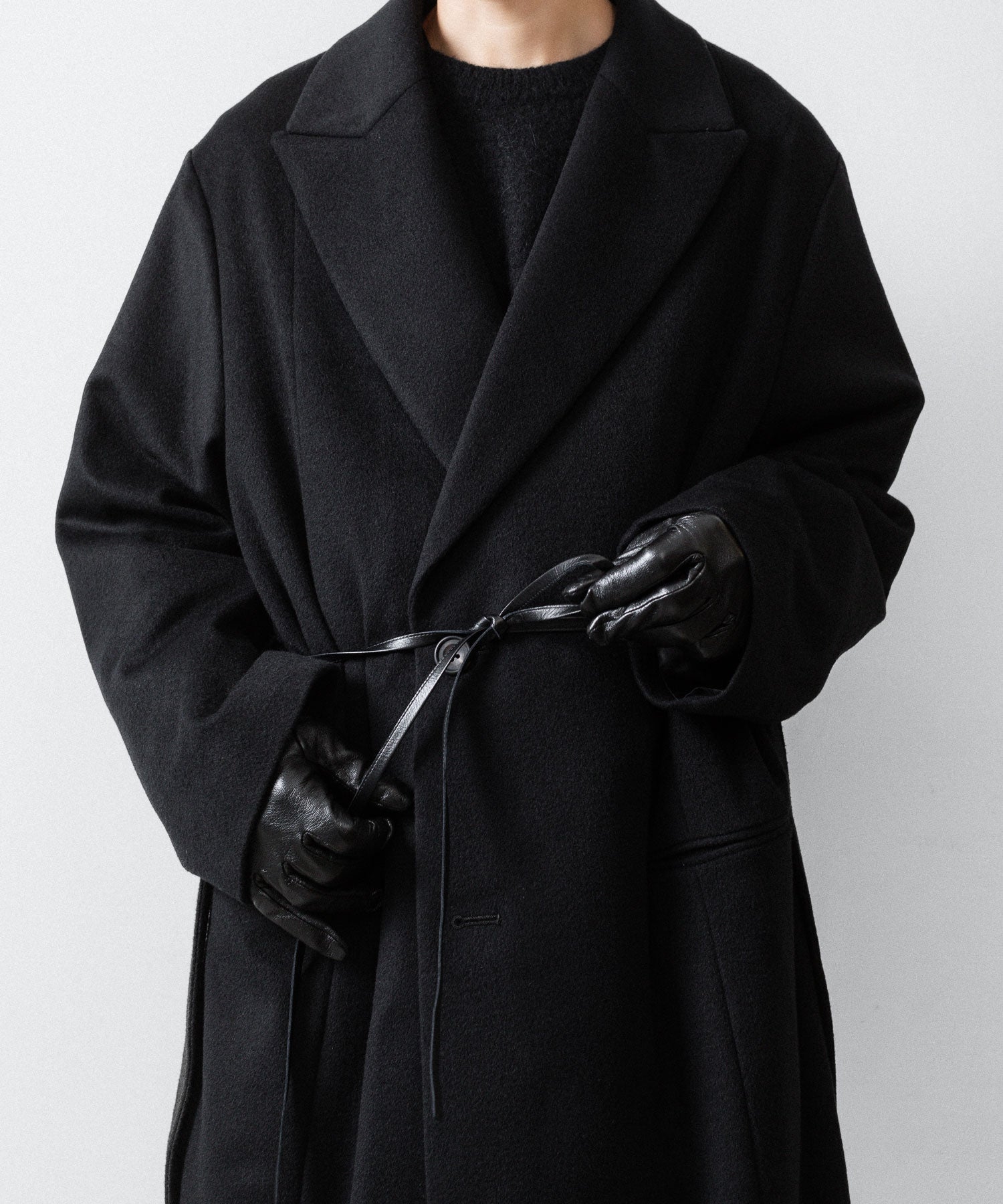 ssstein(シュタイン)のOVERSIZED MAXI-LENGTH PEAK LAPEL COAT - BLACKの公式通販サイトsession福岡セレクトショップ