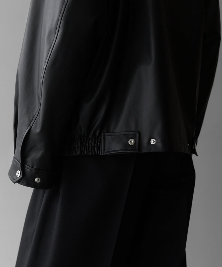 stein(シュタイン)の24SSコレクションSTAND COLLAR ZIP BLOUSONのBLACK(COATING)