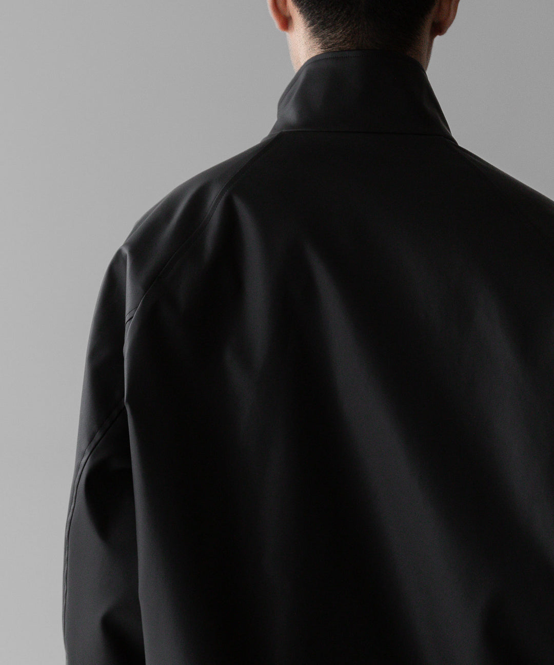 stein(シュタイン)の24SSコレクションSTAND COLLAR ZIP BLOUSONのBLACK(COATING)