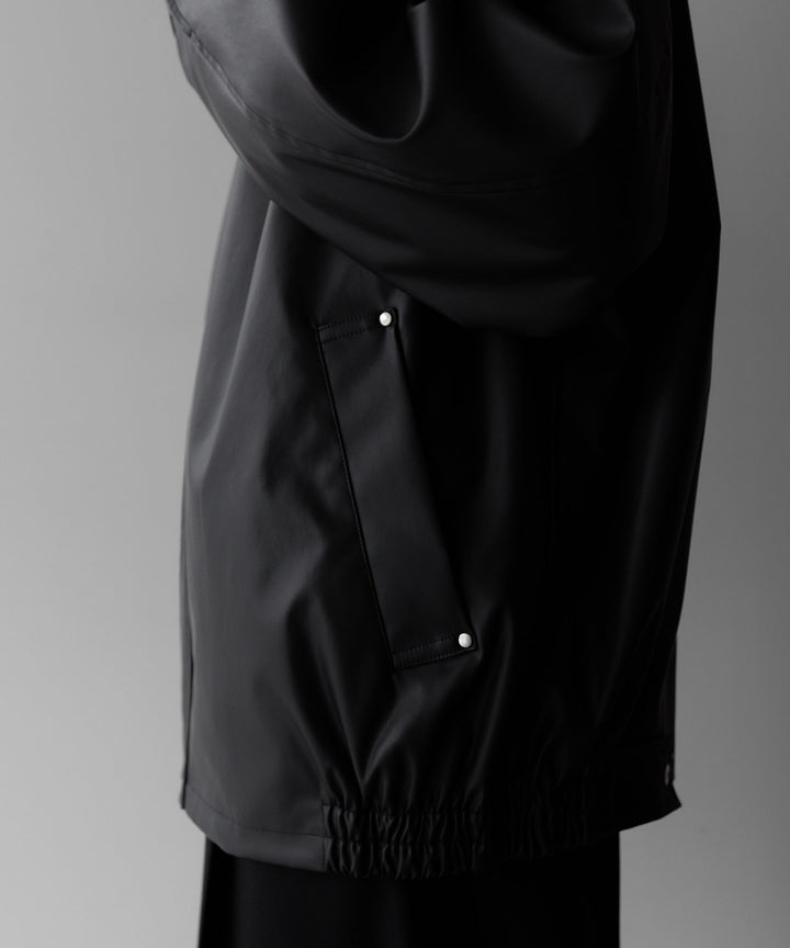stein(シュタイン)の24SSコレクションSTAND COLLAR ZIP BLOUSONのBLACK(COATING)
