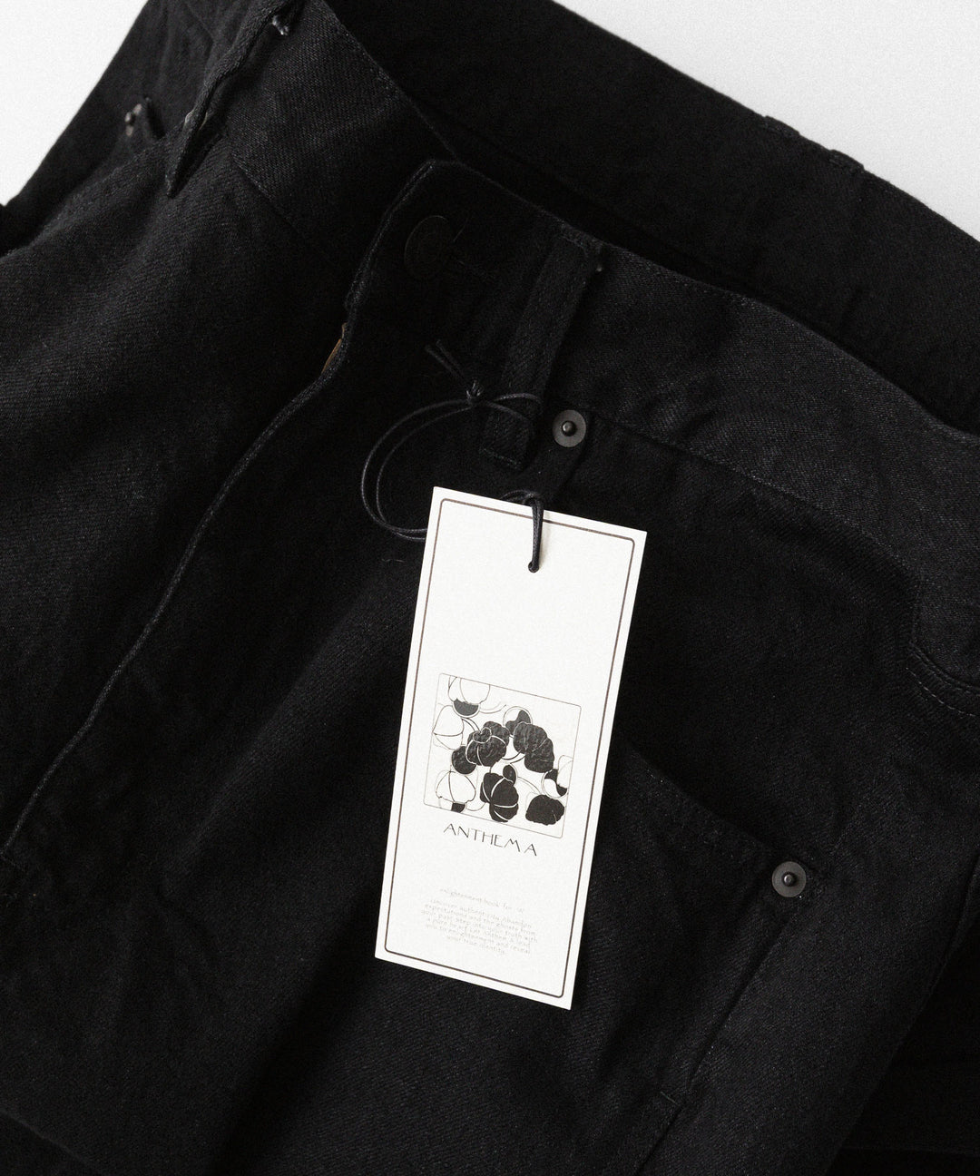 ANTHEM A-アンセムエーのTWIST LINE STRAIGHT JEANSのBLACK公式通販サイトsession福岡セレクトショップ