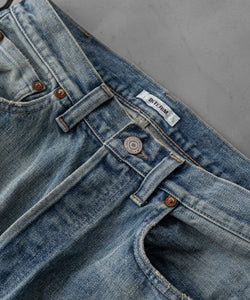 【INTÉRIM】VINTAGE WASHED "1953XX SHABBY" SHUTTLE DENIM TROUSERS - NAVY