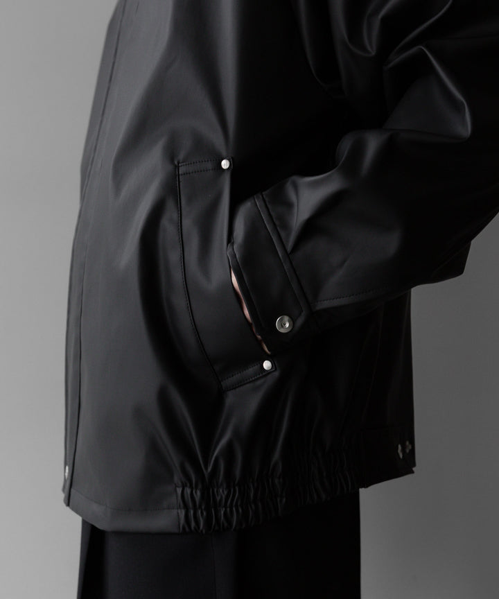 stein(シュタイン)の24SSコレクションSTAND COLLAR ZIP BLOUSONのBLACK(COATING)