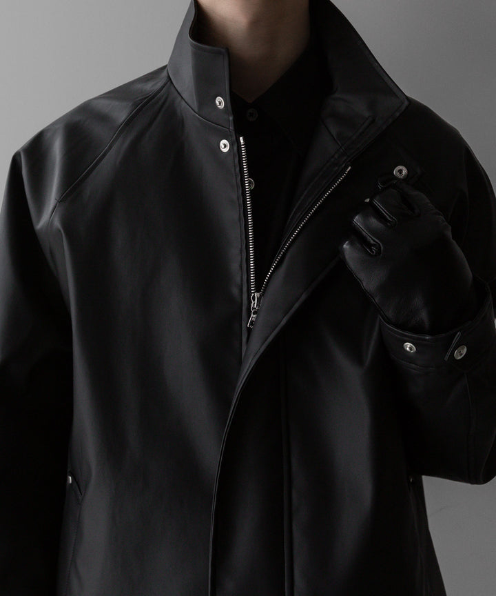 stein(シュタイン)の24SSコレクションSTAND COLLAR ZIP BLOUSONのBLACK(COATING)