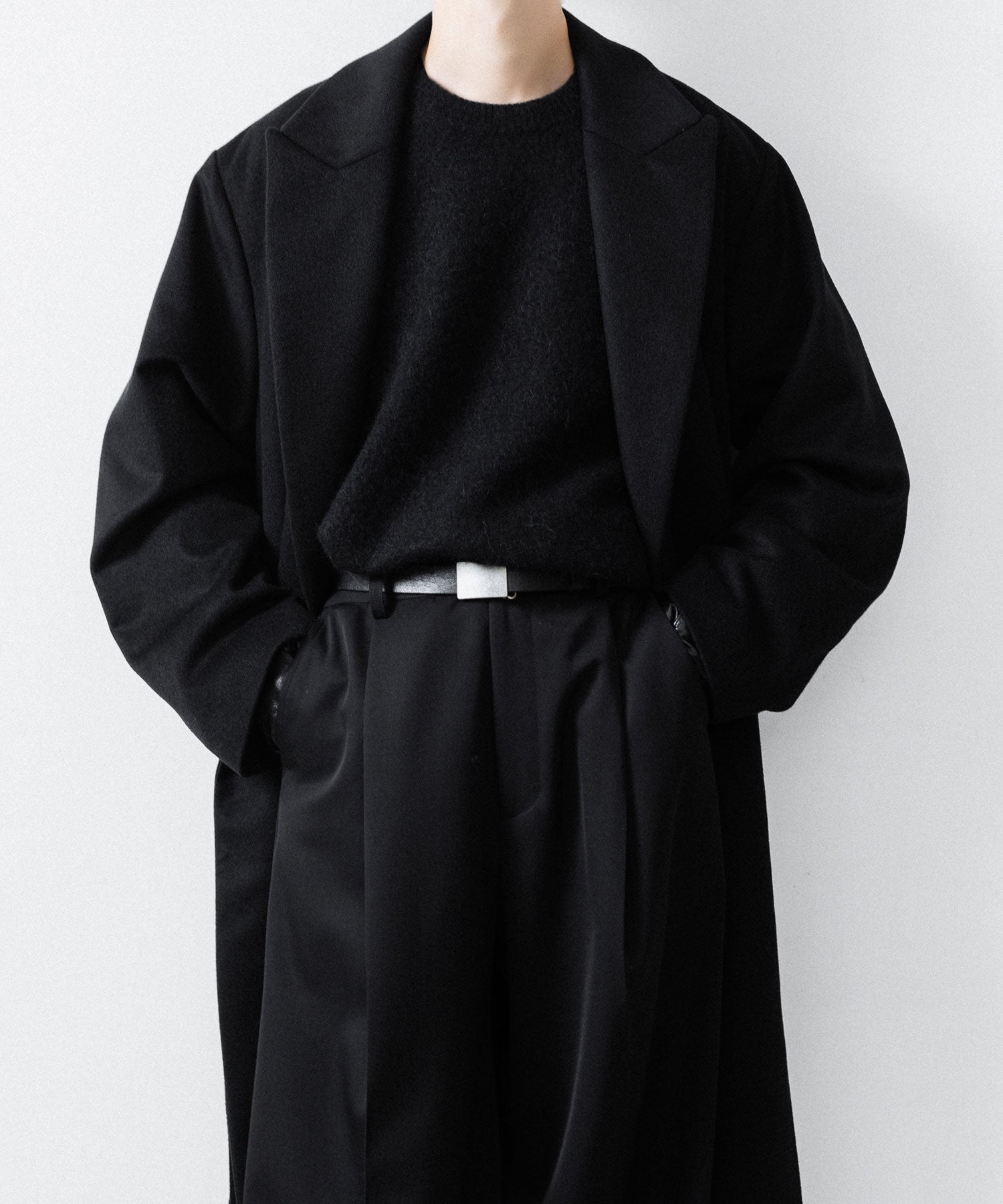 ssstein(シュタイン)のOVERSIZED MAXI-LENGTH PEAK LAPEL COAT - BLACKの公式通販サイトsession福岡セレクトショップ