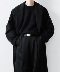 ssstein / シュタイン】OVERSIZED MAXI-LENGTH PEAK LAPEL COAT