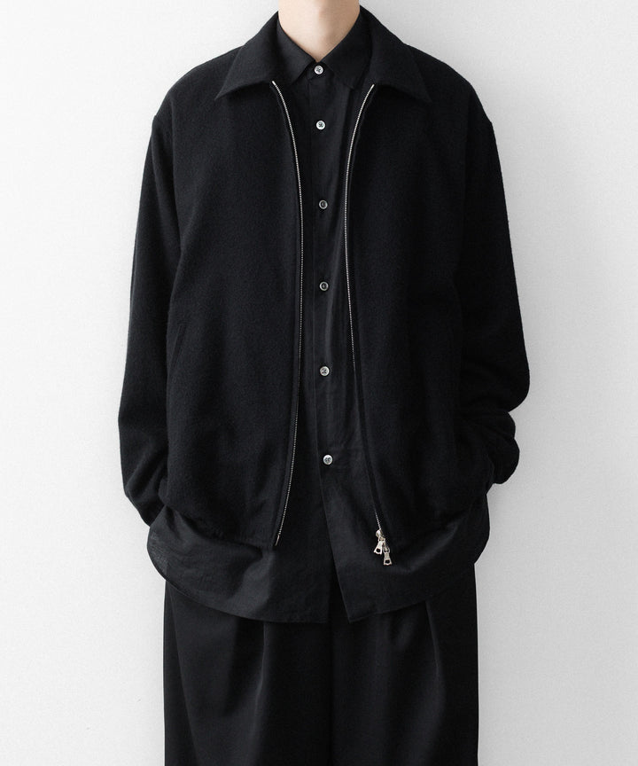 ssstein(シュタイン)のW/CA FLEECE LIGHT ZIP JACKET - BLACKの公式通販サイトsession福岡セレクトショップ