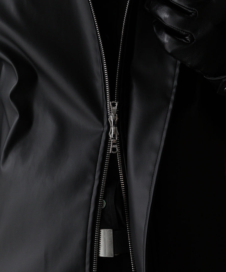stein(シュタイン)の24SSコレクションSTAND COLLAR ZIP BLOUSONのBLACK(COATING)