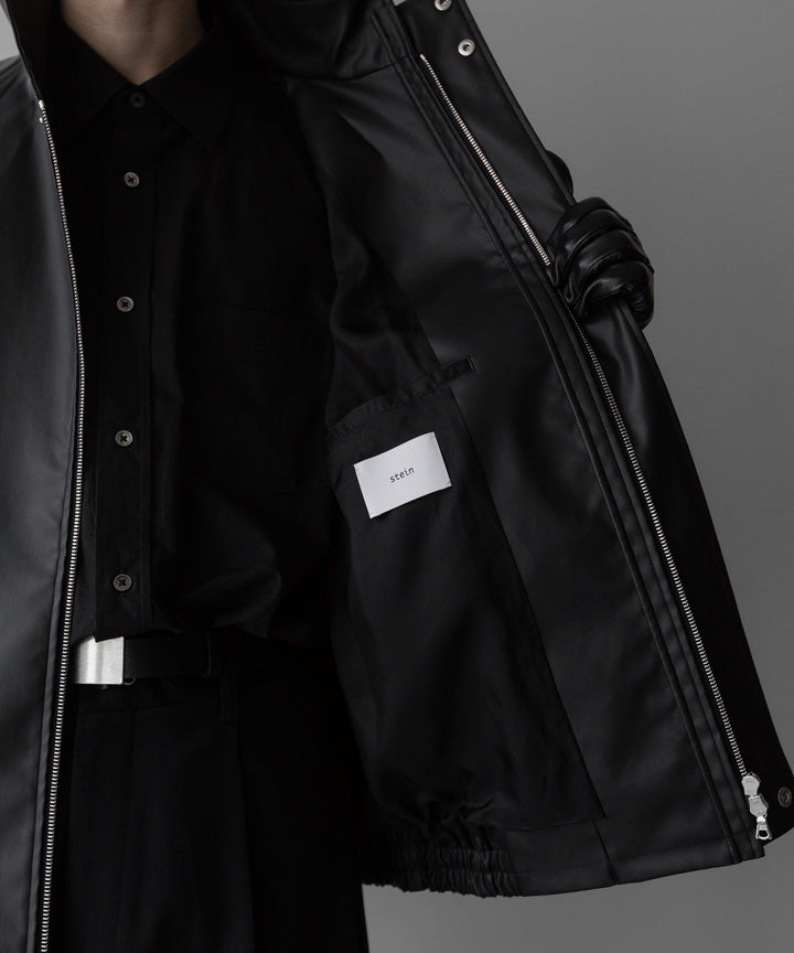 stein(シュタイン)の24SSコレクションSTAND COLLAR ZIP BLOUSONのBLACK(COATING)