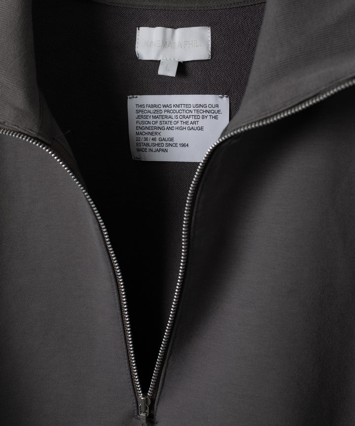 KANEMASA PHIL. カネマサフィルの36G SUPER FINE GAUGE HALF ZIP PULLOVER - CHARCOALの公式通販サイトsession福岡セレクトショップ