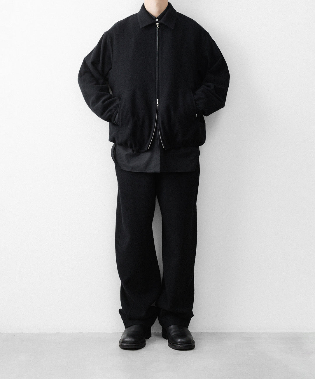 ssstein(シュタイン)のW/CA FLEECE LIGHT ZIP JACKET - BLACKの公式通販サイトsession福岡セレクトショップ