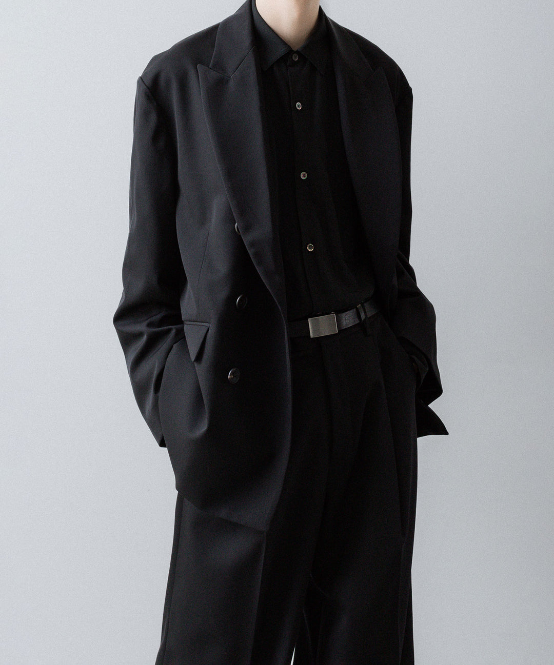 ssstein(シュタイン)のOVERSIZED DOUBLE BREASTED JACKET - BLACKの公式通販サイトsession福岡セレクトショップ
