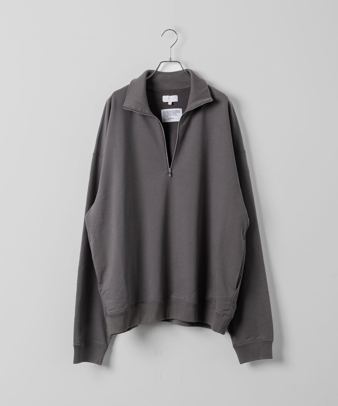 KANEMASA PHIL. カネマサフィルの36G SUPER FINE GAUGE HALF ZIP PULLOVER - CHARCOALの公式通販サイトsession福岡セレクトショップ