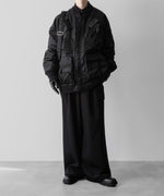 画像をギャラリービューアに読み込む, SUBLATIONS サブレーションズのHEAVY WOOL GABARDINE GURKHA CARGO PANTS - BLACKの公式通販サイトsession福岡セレクトショップ
