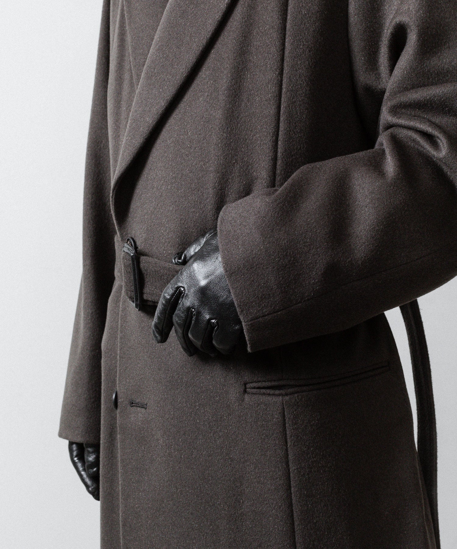 ssstein(シュタイン)のOVERSIZED MAXI-LENGTH PEAK LAPEL COAT - GREY KHAKIの公式通販サイトsession福岡セレクトショップ
