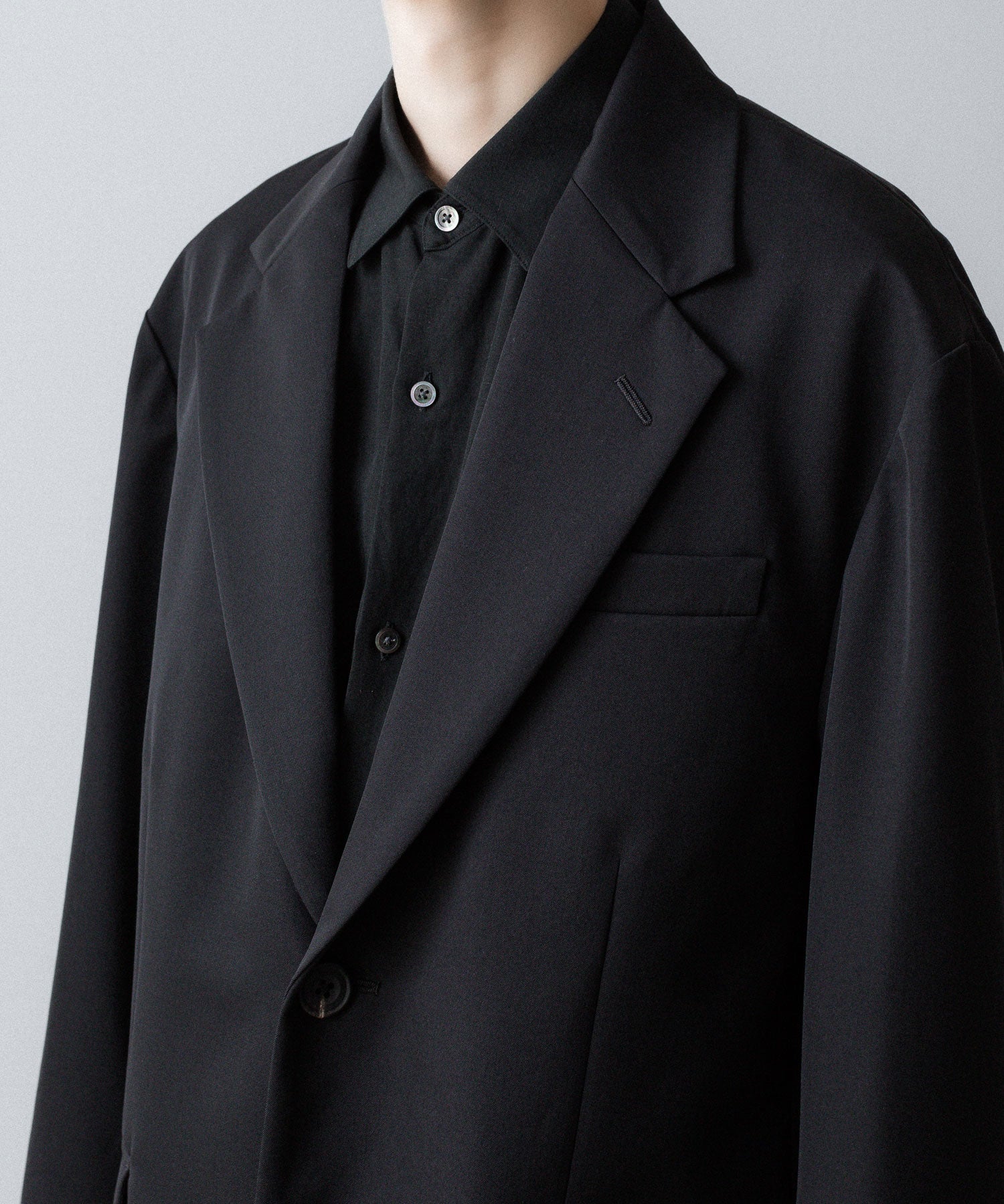 ssstein(シュタイン)のOVERSIZED SINGLE BREASTED LONG JACKET - BLACKの公式通販サイトsession福岡セレクトショップ