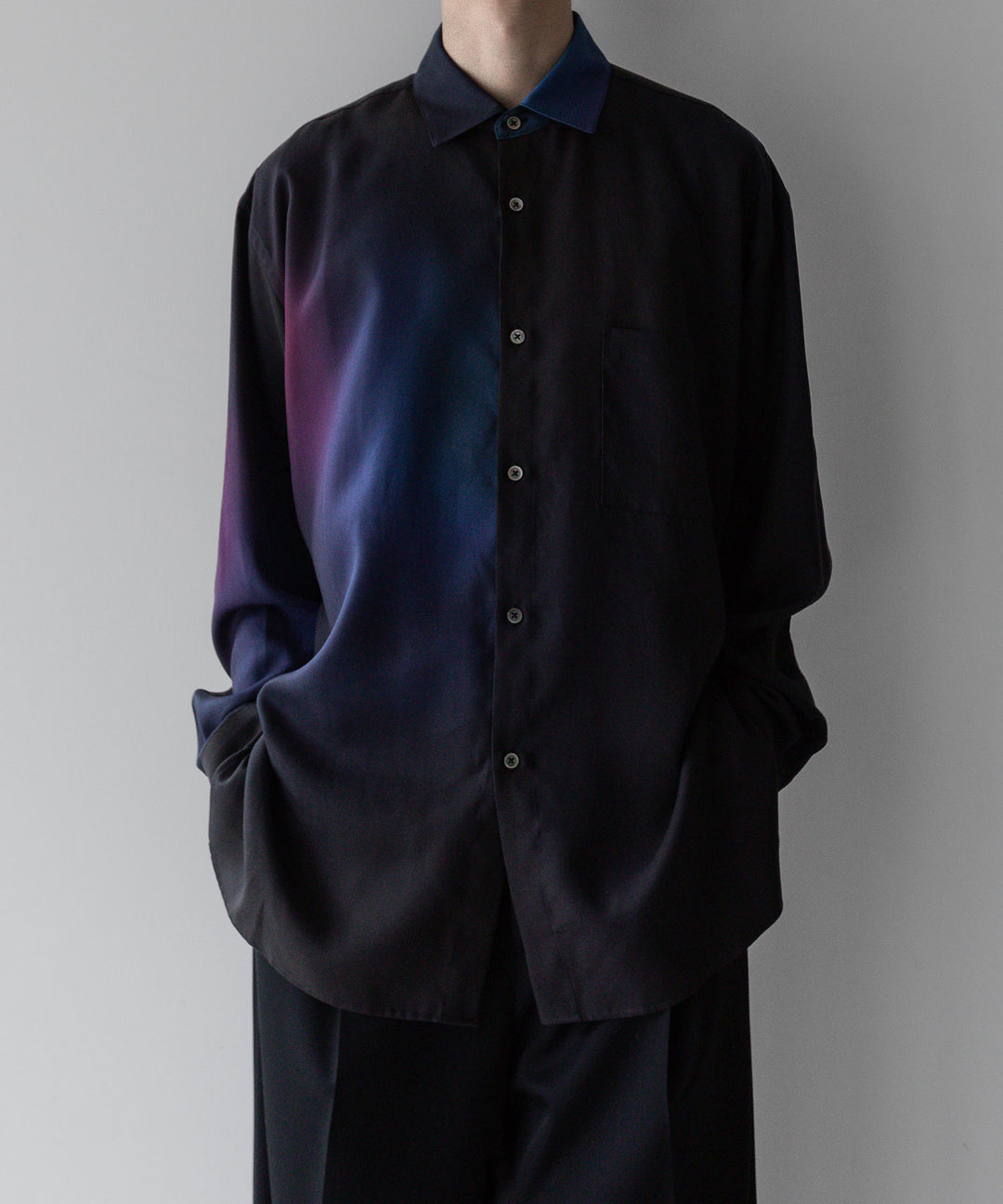 【stein】ssstein シュタインのOVERSIZED TENCEL LS SHIRT - GRADATION公式通販サイトsession福岡セレクトショップ