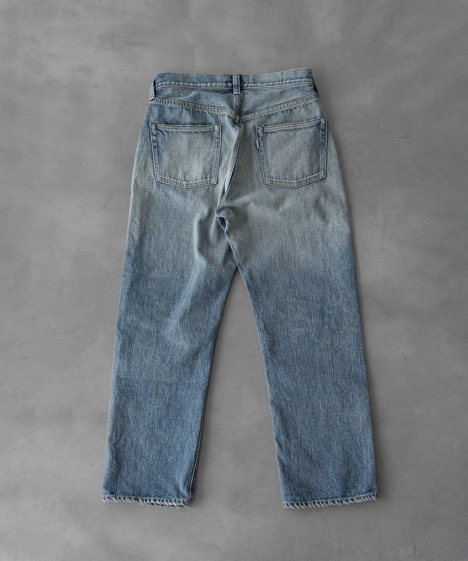 【INTÉRIM】VINTAGE WASHED "1953XX SHABBY" SHUTTLE DENIM TROUSERS - NAVY