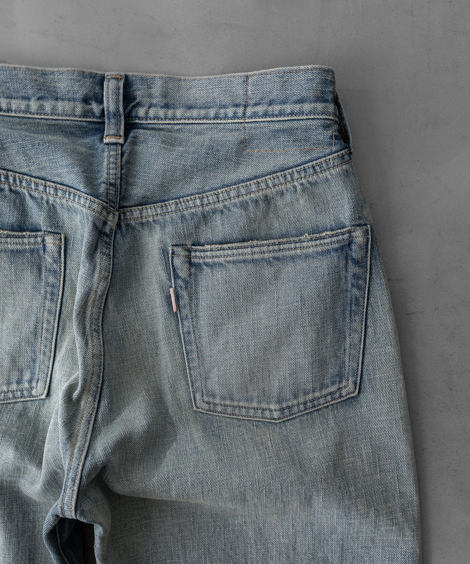 【INTÉRIM】VINTAGE WASHED "1953XX SHABBY" SHUTTLE DENIM TROUSERS - NAVY