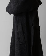 画像をギャラリービューアに読み込む, 【Fujimoto】REVERSIBLE LESS SEWING COAT - BLACK
