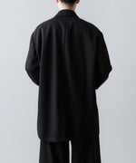 画像をギャラリービューアに読み込む, ssstein(シュタイン)のOVERSIZED SINGLE BREASTED LONG JACKET - BLACKの公式通販サイトsession福岡セレクトショップ
