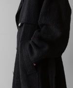 画像をギャラリービューアに読み込む, 【Fujimoto】REVERSIBLE LESS SEWING COAT - BLACK
